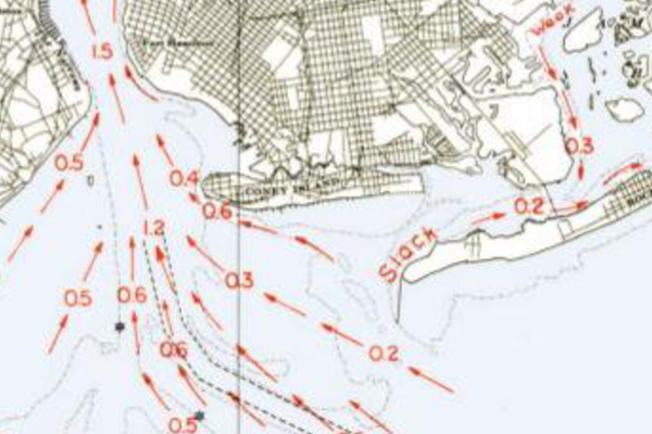 Historic area tide chart